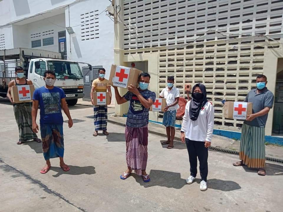 Mask Distribution to Migrant Workers Dorms during COVID 19