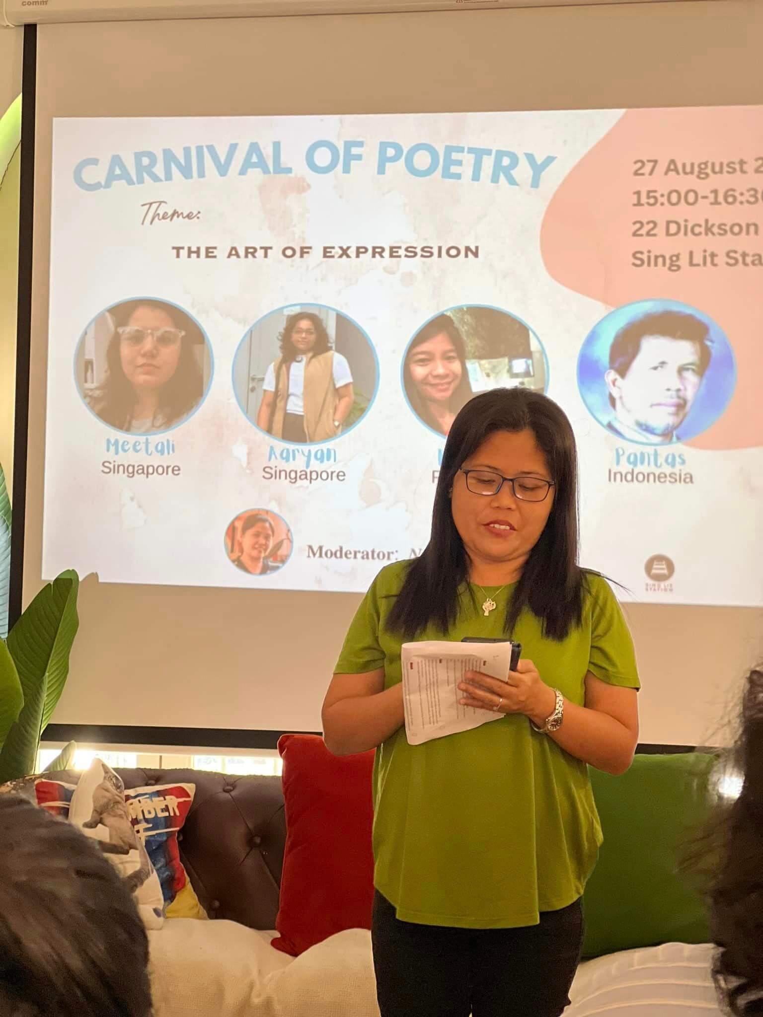 Carnival of Poetry: Art of Expression - Migrant Writers of Singapore
